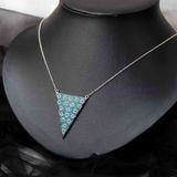  Dây Chuyền Blue Sky Triangle Silver Necklace 611DCH 