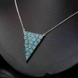  Dây Chuyền Blue Sky Triangle Silver Necklace 611DCH 