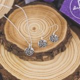  Vietnam Lotus Sterling Silver Jewelry Set - Bộ trang sức bạc 925 Hoa Sen Việt Nam 