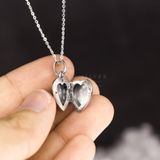  Heart Locket Silver 925 Pendant - Mặt Dây Chuyền Lồng Ảnh Trái Tim Bạc 925 MDC329 