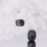  Adjustable Necklace - Dây Chuyền Bạc 925 Đá Lu Thống Thạch Anh Tóc Đen Black Rutilated Quartz 