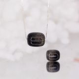  Adjustable Necklace - Dây Chuyền Bạc 925 Đá Lu Thống Thạch Anh Tóc Đen Black Rutilated Quartz 