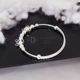  Kiềng Bạc 999 Chuột Mickey Dễ Thương và Bi Bạc Móc Máy Lấp Lánh -  Dành Cho Các Bé Lớn (Pure Silver) Ddreamer  K333 