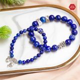  Cặp Vòng Đá Phong Thủy Lapis Kết Hợp Sapphire Cho Cặp Đôi Mệnh Mộc/Thủy 