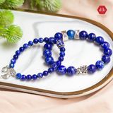  Cặp Vòng Đá Phong Thủy Lapis Kết Hợp Sapphire Cho Cặp Đôi Mệnh Mộc/Thủy 