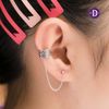 Hoa Tai Bạc 925 Kẹp Vành Eyes Earcuff Earrings 1500EE