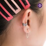  Hoa Tai Bạc 925 Kẹp Vành Eyes Earcuff Earrings 1500EE 