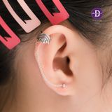  Hoa Tai Bạc 925 Kẹp Vành Eyes Earcuff Earrings 1500EE 