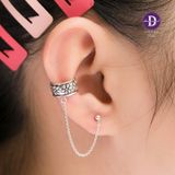  Hoa Tai Bạc 925 Kẹp Vành Flower Earcuff String 1499EE 