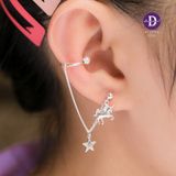  Hoa Tai Bạc 925 Kết Hợp Kiểu Kẹp Vành -  Earcuff String Kì Lân & Ngôi Sao Rơi Pearl Cuff & Unicorn String 2388BTH 