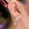 Hoa Tai Bạc 925 Kết Hợp Kiểu Kẹp Vành -  Earcuff String Kì Lân & Ngôi Sao Rơi Pearl Cuff & Unicorn String 2388BTH