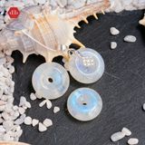  Mặt Dây Chuyền Khoen Bạc 925 Phối Đá Đồng Điếu Chiêu Tài Lộc Đá Ánh Trăng MoonStone 