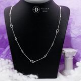  Dây Chuyền Bạc 925 Dây Chuyền Dáng Dài Chuỗi Mắt Xích Dainty Eyes Chain 691DCT 