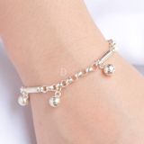  Pure Silver 999 Bracelets - Vòng Tay Bạc 999 Xích Tròn Ống Trụ và Chuông Lớn 1028VTT DDreamer 