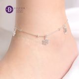  Snowflake Silver Anklet - Lắc Chân Bạc 925 Hoa Tuyết Dây Mì Bi Ddreamer 133LCT 