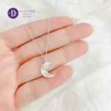  Dây Chuyền Nữ Trăng Sao Đính Xà Cừ - Silver Mother Of Pearl Necklace - Ddreamer Jewelry 343DCH 
