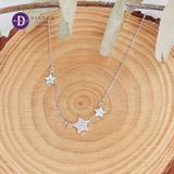  Dây Chuyền Nữ  3 Ngôi Sao 1 Ngôi Sao Tòn Ten - Dây Chuyền Bạc 925- Star-Silver 925 Ddreamer Jewelry 1138DCH 