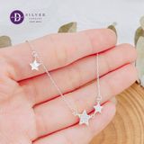  Dây Chuyền Nữ  3 Ngôi Sao 1 Ngôi Sao Tòn Ten - Dây Chuyền Bạc 925- Star-Silver 925 Ddreamer Jewelry 1138DCH 