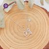 Dây Chuyền Nữ Trái Tim & Chìa Khoá Dây Chuyền Bạc 925 - Heart Lock - Key - White Stone - Silver 925 Ddreamer Jewelry-293DCH