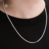  Dây Chuyền Trơn Xích Dẹp 1.5li & 3li Khoá S - Dây Chuyền Bạc 999 - Pure Silver Necklace Ddreamer 