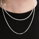  Dây Chuyền Trơn Xích Dẹp 1.5li & 3li Khoá S - Dây Chuyền Bạc 999 - Pure Silver Necklace Ddreamer 