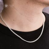  Dây Chuyền Trơn Xích Dẹp 1.5li & 3li Khoá S - Dây Chuyền Bạc 999 - Pure Silver Necklace Ddreamer 