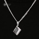  Personalized Notebook Pendant Necklace Customized Engraving Name Date for Women Men  - Mặt Dây Chuyền Quyển Sổ Khắc Chữ MDC441 