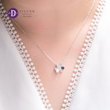  Dây Chuyền Cỏ 3 Lá Trái Tim Khối Bạc 925- Clover Silver 925 Ddreamer Jewelry - 1169DCH 