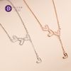 Silver Necklace 4 Flying Hearts - Dây Chuyền Bạc 925 Cao Cấp  4 Trái Tim Đính Đá  Ddreamer 118́̃7DCH