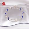 Đá Thiên Nhiên Hỗ Trợ Giảm Stress  - Vòng Charm Bạc Mix Đá Lapis - Đá Aquamarine  - Vòng Dây Đá Phong Thủy & Bạc 925- Ddreamer