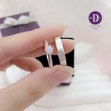  Couple Rings - Nhẫn Cặp Princess 1 Viên Đá CZ 4.5li  & Bản Nhám 4mm - 2620NH 1920NT 