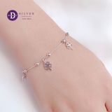  Lucky Flower Silver Bracelet - Vòng Tay Bạc 925  Cỏ 4 Lá 126VTT 