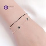  Tennis CZ Stone Bracelets - Lắc Tay Tennis Đá CZ Đen 1.5li Ddreamer 1000VTH 