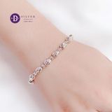  Charm Family Tree Silver Bracelet - Vòng Tay Bạc 925 Premium - Bi Tròn & Bi Giọt Nước Móc Máy P1290VTT 