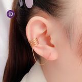  4 Line EC String Earcuff - Gold Plated Earrings - 1598EE 