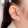 4 Line EC String Earcuff - Gold Plated Earrings - 1598EE