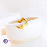  Thick Wave Silver Line Earcuff - Hoa Tai Kẹp Vành Xi Vàng Kiểu Gợn Sóng - 2759EC 