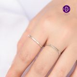  Nhẫn Bạc 925 - Kiểu Đơn Giản Xoắn Dẹp Unisex Flat Twist Silver Ring 1905NT 