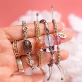  Vòng Thắt Lu Thống Topaz Kết Hợp Dây Mermaid Phối Charm Fish Bạc 925 