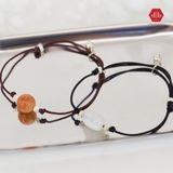  Vòng Tay Dây Thắt Đá Sun Stone & Charm Bạc 925 - Đá Mặt Trời - Ddreamer - Vòng Thắt Theo Yêu Cầu 