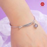  Kiềng Bạc 925 - Freedoom Bangle Phối Đá Thiên Nhiên 