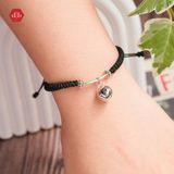  Vòng Tay Dây Thắt Handmade Phối Charm Bạc 925 Mặt Cười Vui Vẻ Happy Icon Ball 