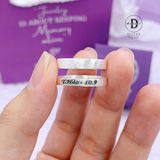  Nhẫn Bạc 925 Bản Nhám Đơn Giản - Nhẫn Bản Trơn Đơn Giản - Minimal Silver Ring 