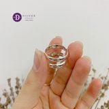  Nhẫn Bạc 925 Bản Mo Tròn - Nhẫn Bản Trơn Đơn Giản - Minimal Curvy Band Ring 2119NT 