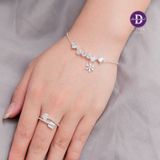  Nhẫn Mũi Tên Tình Yêu Đính Đá - Nhẫn Bạc 925 Sparkling Heart Arrow Silver Ring 2461NH 