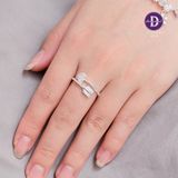  Nhẫn Mũi Tên Tình Yêu Đính Đá - Nhẫn Bạc 925 Sparkling Heart Arrow Silver Ring 2461NH 