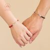 Vòng Tay Thắt Couple Charm Bạc 925 Thanh Ống Khắc Chữ