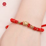  Vòng Thắt May Mắn Charm Thỏi  Vàng Chiêu Tài Lộc - Charm Bạc 925 - Vòng Dây Thắt Thủ Công Ngũ Sắc Theo Yêu Cầu 