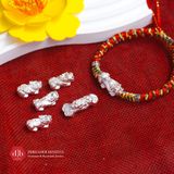  Vòng Tay Dây Thắt Tỳ Hưu May Mắn Chiêu Tài Lộc - Vòng Thắt Ngũ Sắc Thủ Công Phối Charm Bạc 925 