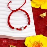  Vòng Tay Charm Mèo Thần Tài Chiêu Tài Lộc & May Mắn - Vòng Thắt Thủ Công Charm Bạc 925 Tết 